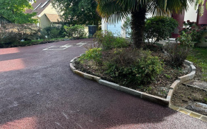 Cour en enrob� � chaud et pavage � Groslay15634