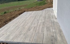 Terrasse en dallage sur plots17206