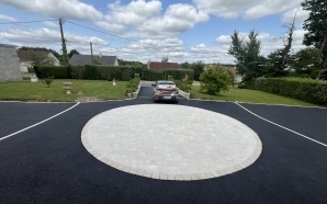 Cour en enrob� � chaud, pavage dallage et Pav� la couture�19194