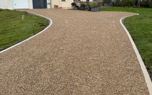 Entre de maison en Gravistar, Pav la couture et prparation du terrain22928