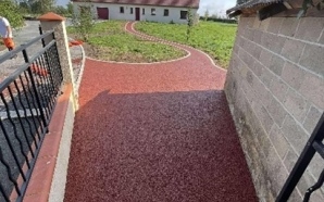 All�e de jardin en b�ton decoratif et Pav� la couture�22783