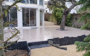 Terrasse en Alv�ostar� et gr�s c�rame11994