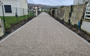 Chemin en Gravistar, Pav la couture et prparation du terrain20727