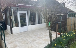 Terrasse en grs crame sur plots 20930