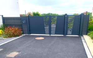 All�e de garage en enrob� noir � chaud21793