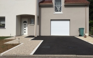All�e de garage en Enrob� noir � Chaud, Hydrostar� et Pav� La Couture�7215