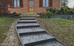 All�e pi�tonne en pavage dallage et bordures haute couture19707