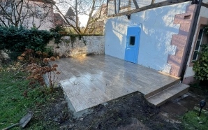 Terrasse en dallage sur plots et Dm profil�20584