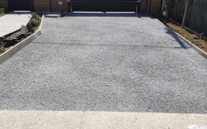 All�e de garage en Alv�ostar� gris22851