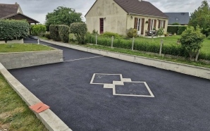 Cour en enrob  chaud et Pav la couture23160