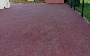 Cour en enrob� � chaud et Pav� la couture�23457