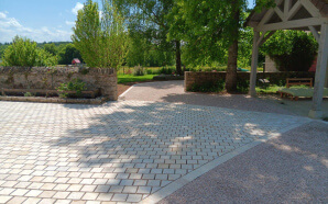 Cour en Gravistar� et pavage23745
