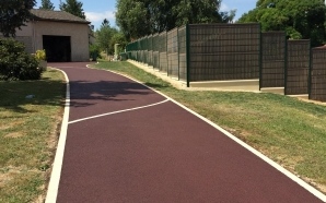Alle de jardin en enrob rouge  chaud9765