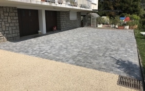 Cour en Gravistar et pavage5912