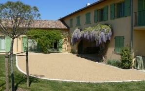 Grande cour en Gravistar beige1772