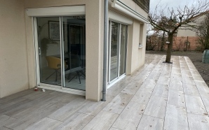 Terrasse en grs crame et terrasse sur plots15052