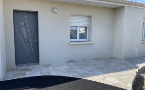 Entre de maison en Alvostar, dallage multiformat, Dm green, enrob  chaud et Pav la couture15069