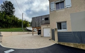 Cour en Gravistar, enrob  chaud et Pav la couture21825