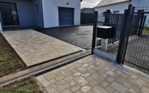 All�e pi�tonne en pavage dallage10968