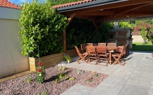 Terrasse en pavage dallage14764