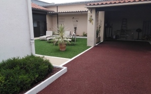 Terrasse et all�e voiture en Dm green�, Min�ralstar � et Stardraine�10294