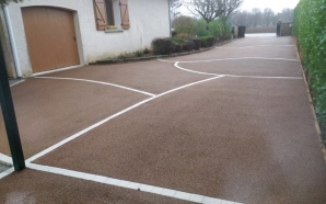 All�e de garage en b�ton decoratif et Pav� la couture�10375