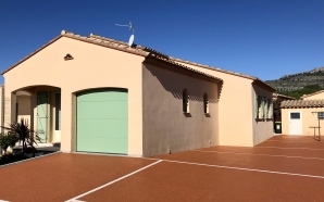 Cour en b�ton decoratif et Pav� la couture�10812