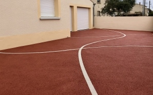 All�e de garage en b�ton decoratif et Pav� la couture�12598