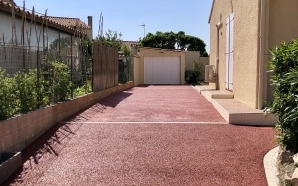 All�e de garage en b�ton decoratif et Pav� la couture�12747