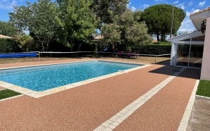 Plage de piscine en Dm green et Hydrostar13099