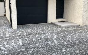 All�e de garage en pavage dallage et Pav� la couture�14202