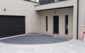 Entr�e de maison en Alv�ostar�, enrob� � chaud et Pav� la couture�14587