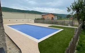 Plage de piscine en Dm green et Hydrostar14758