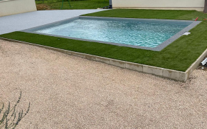 Plage de piscine en Dm green et Hydrostar16176