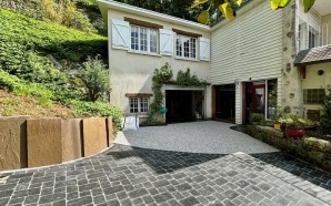 Entr�e de maison en Alv�ostar� et  pavage multi format coal21491