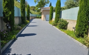 All�e de garage en b�ton decoratif et Pav� la couture�21670