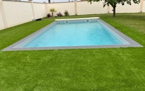 Plage de piscine en Dm green� et Hydrostar�22169