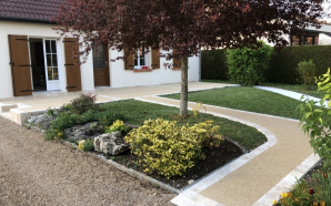 All�e pi�tonne en b�ton poreux7447