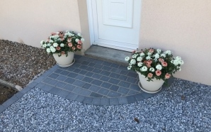 Entr�e de maison en pavage La Couture�7482