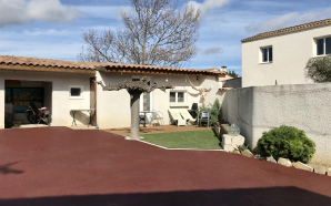 All�e de garage en enrob� rouge � chaud8439