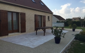 Terrasse en Alvostar et dallage multiformat10263