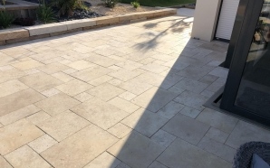 Terrasse en dallage multiformat et pavage dallage10526