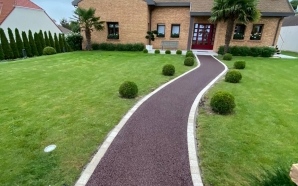 Chemin en  Stardraine� et bordures Pav� la couture�11467