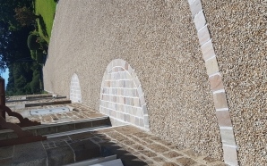 Cour en Alvéostar®, Gravistar® et pavage dallage11506