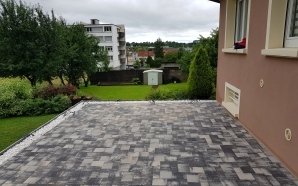 Terrasse en pavage dallage12234