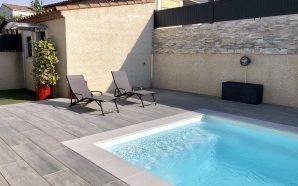 Terrasse en grs crame et terrasse sur plots12746