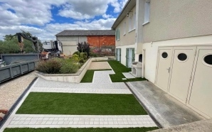 Terrasse en Alvostar, Dm green, Hydrostar, pavage dallage et Pav la couture13090