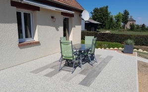 Terrasse en grs crame et Hydrostar13152