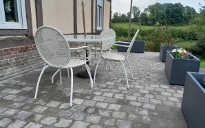 Terrasse en pavage dallage13297