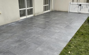 Terrasse en pavage dallage15531